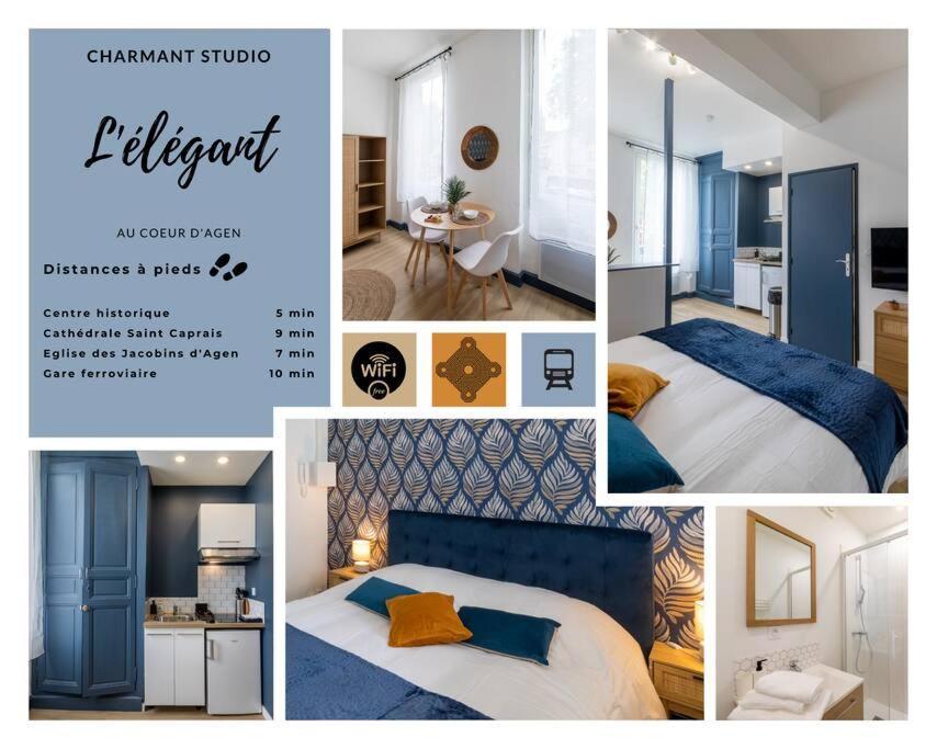 L'Elegant, Charmant Studio Hyper Centre Gare 800M Agen Luaran gambar